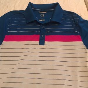 Mens World Golf Hall of Fame golf shirt.